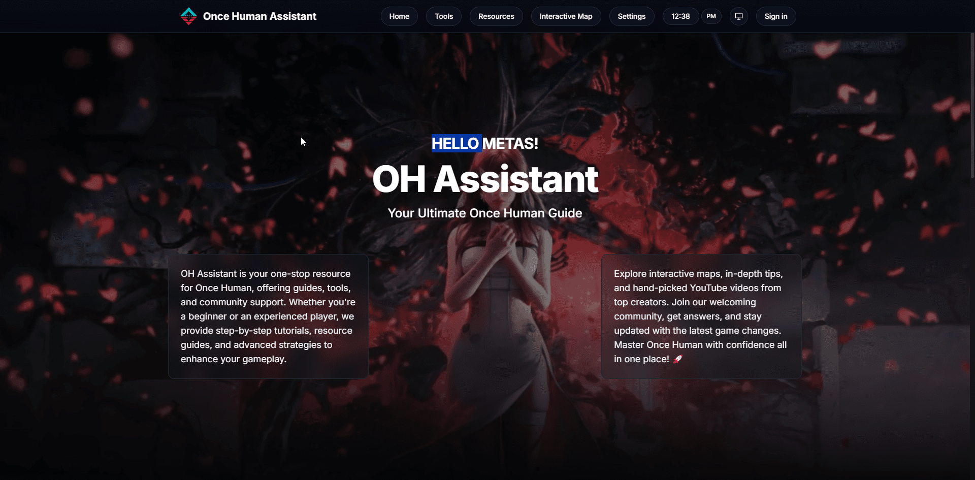 Once Human Assistant