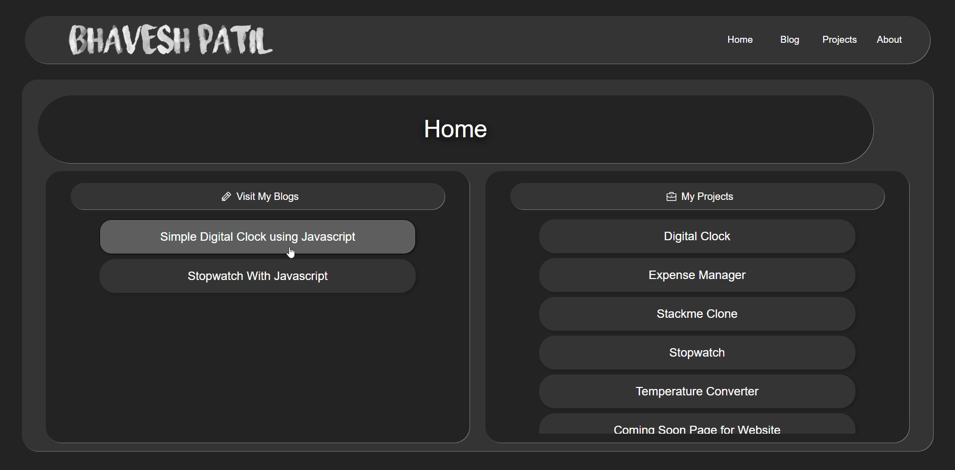 Previous Portfolio
